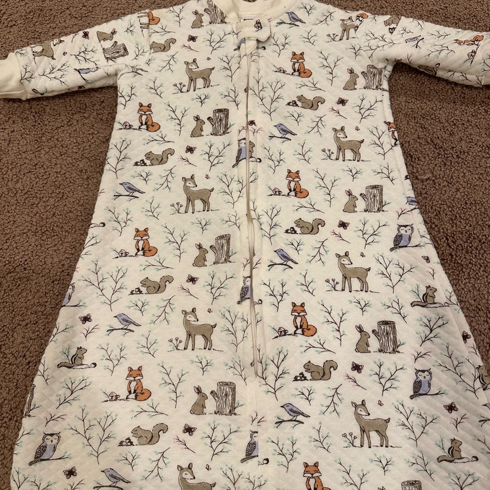 Kids Woodland Long Sleeve SleepSack - Cream